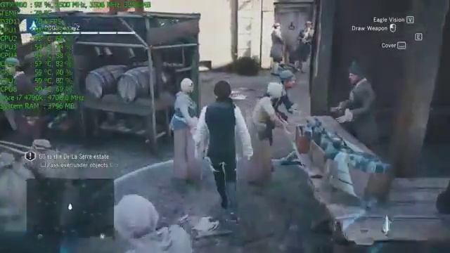 Тест видеокарты GTX980,в игре Assassin’s Creed Unity смотреть онлайн