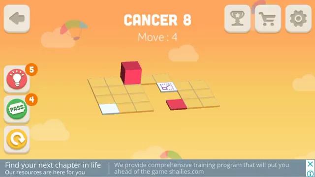 Bloxorz: Roll the Block. Package - Cancer. Level - 8. 3 Stars. смотреть онлайн