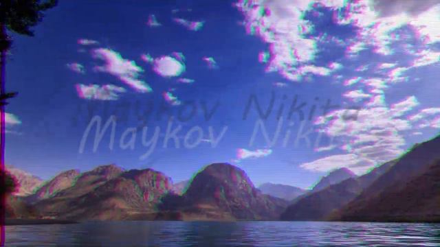 Glitch effect. Lake in the mountains. Tajikistan, Iskander-Kul. Time Lapse смотреть онлайн