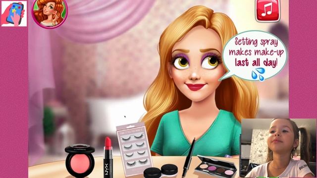 Делаем макияж и прическу Рапунцель смотреть онлайн