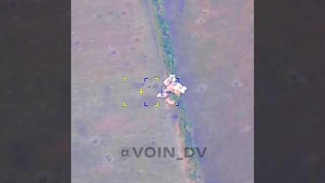 Подрыв на мине бронеавтомобиля Mastiff ВСУ в районе пос. Новомайорское