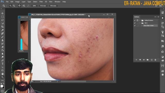 Quick Face Retouch Photoshop Action FILE || High End Skin Retouching Photoshop Tutorial In Bengali смотреть онлайн