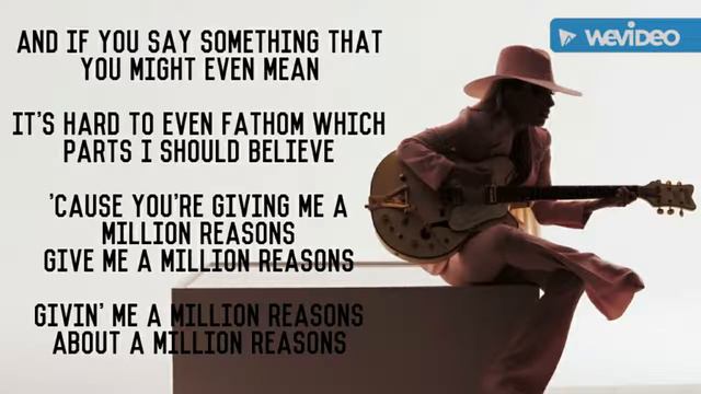 Lady Gaga - Million Reasons - Lyrics смотреть онлайн