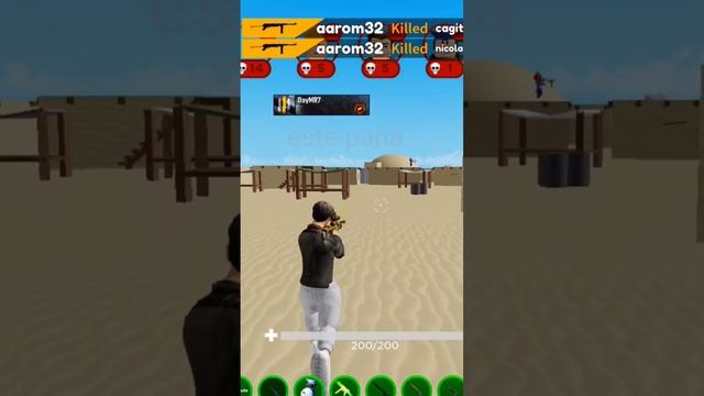 Jugando free fire en Roblox #freefire #roblox #shorts смотреть онлайн