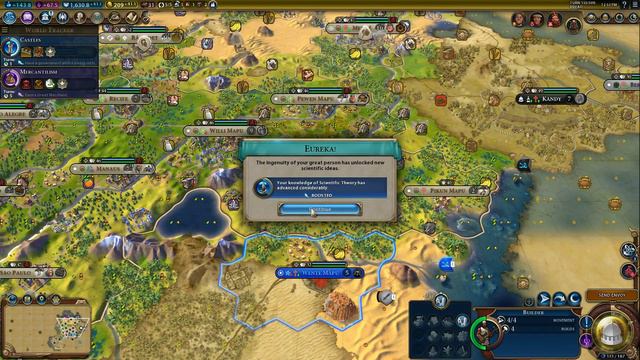 [7] Sid Meier's Civilization 6 - Rise and Fall - Amonitore Nubia: The Thinker - Take 2 - Let's Play смотреть онлайн