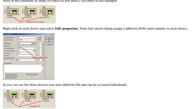 Electronics: DS18B20 Have The Same 1-wire Ids In Proteus (2 Solutions!!)