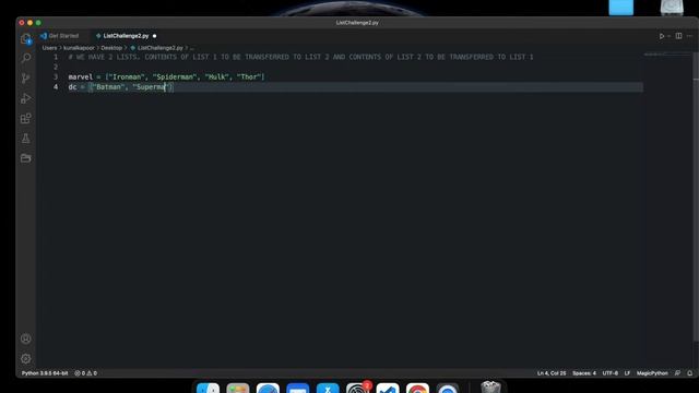 Python Lists Challenge # 2 Hindi смотреть онлайн