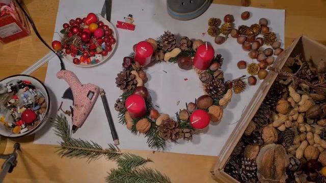 Рождественский венок своими руками. DIY смотреть онлайн