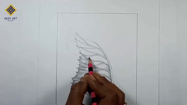 ★ Dramatic 3d Curled Leaf Pencil Sketch || Easy Art Pro смотреть онлайн