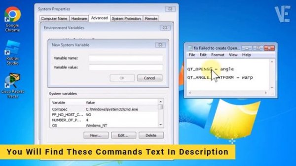 Failed to create opengl context for format qsurfaceformat version 2.0 Cisco packet tracer - FIXED ✅