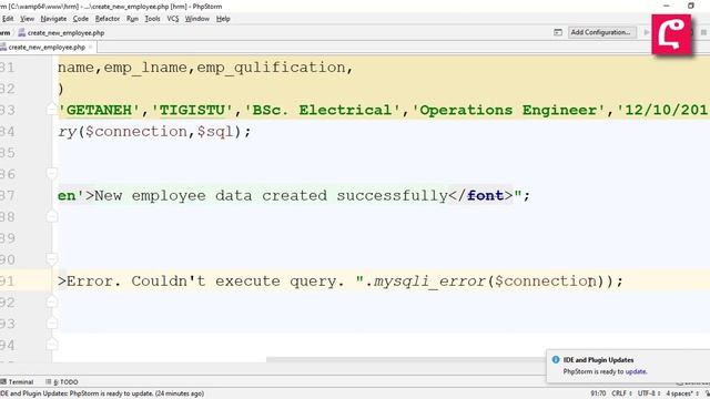 PHP and MySQL Basic INSERT, RETRIEVE, UPDATE and DELETE Operation in just 40 minutes. - Part 1 смотреть онлайн