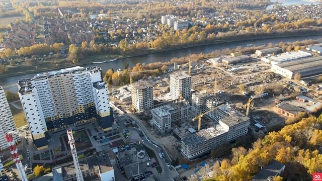 ЖК Бригантина — съёмка с воздуха (октябрь 2021) смотреть онлайн