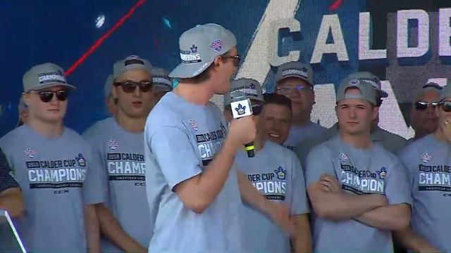 Marlies Calder Cup Celebration: Garret Sparks - June 16, 2018 смотреть онлайн