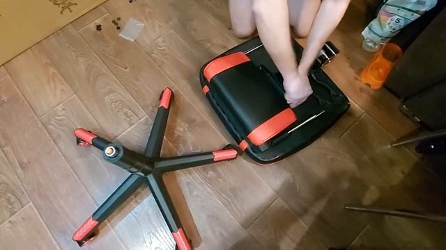 VINOTTI GXX 14 02 Игровое кресло, черно-красное, распаковка и сборка смотреть онлайн