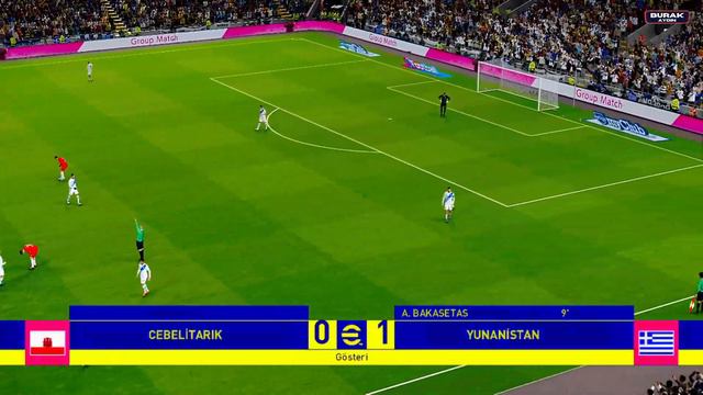 Cebelitarık vs Yunanistan | Avrupa Şampiyonası Elemeleri | 24.03.2023 | eFootball Türkçe смотреть онлайн