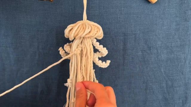 DIY: Tutorial Macrame Wall Hanging "Jellyfish & Fish" смотреть онлайн