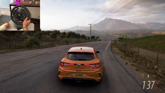 forza horizon 5 - steering wheel - Renault Megane RS - | Thrustmaster T300RS - Gameplay смотреть онлайн