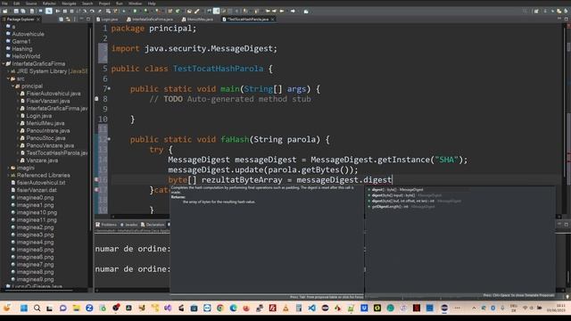 hash password java | Tocare parola java | Curs de programare Java - Lectia 52 смотреть онлайн