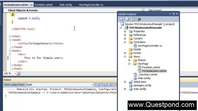 How to implement windows authentication in ASP.NET MVC 3 ( Model view controller) application? смотреть онлайн