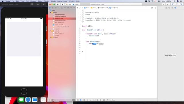Swift Chess 1 | Creating Xcode project and adding a BoardView for chess board смотреть онлайн