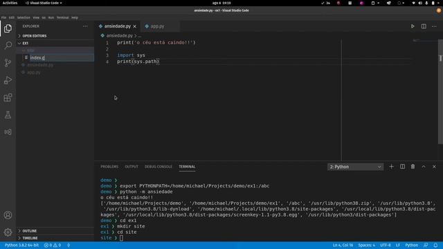 Como executar módulos Python: python, python -m, import, sys.path e PYTHONPATH | Python 002 смотреть онлайн