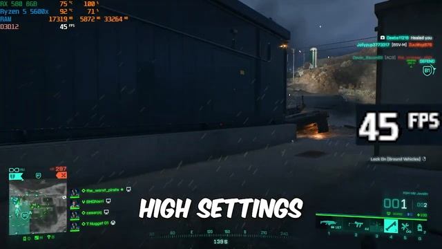 Battlefield 2042 SEASON 4 - RX 580 + Ryzen 5 5600x (Benchmark) смотреть онлайн