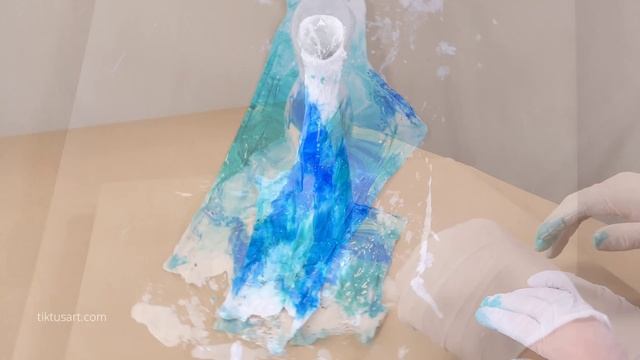 How to turn a Vase into a Beautiful Work of Art with Liquid Acrylic - Painting ideas смотреть онлайн