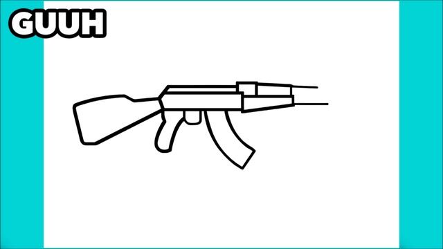 HOW TO DRAW AK-47 смотреть онлайн