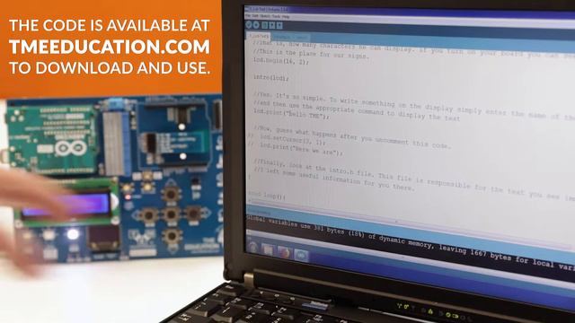LCD TEXT (Write a simple text on the LCD screen) смотреть онлайн