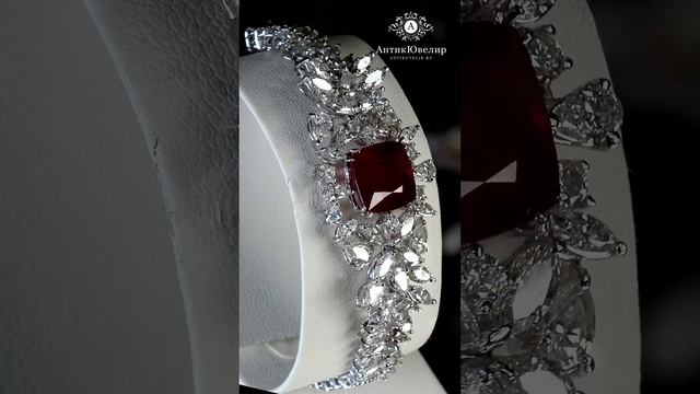 Золотой браслет с бриллиантами и рубином. Хадижат Алисултанова. Ювелирные украшения АнтикЮвелир. смотреть онлайн