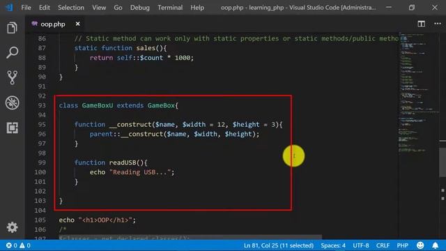Overriding in PHP - Become a PHP Master - 26 смотреть онлайн