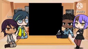 HexSquad Reacts To Hunter + Collector - The Owl House || Gacha Club || (Reaction)