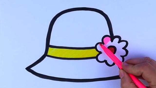 Beautiful Hat Drawing easy | Drawing, Coloring & Painting for Kids,Toddlers | Art painting ideas смотреть онлайн