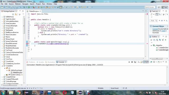 LEARN JAVA How to create a directory смотреть онлайн