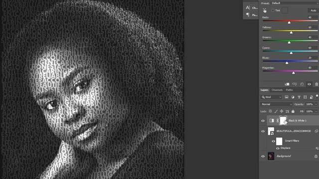 How to Conform Text on Image using Displacement Map in Photoshop смотреть онлайн