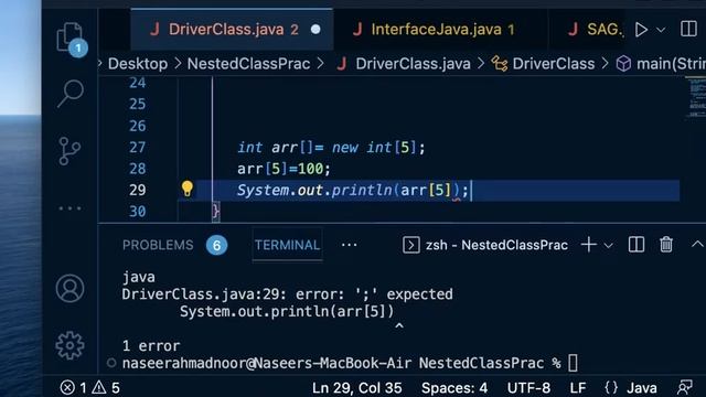 Setters and Getters and Exception handling смотреть онлайн