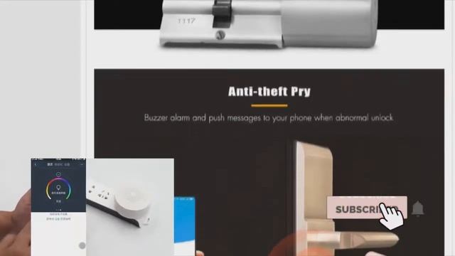 Xiaomi Mijia Aqara Practical Anti-theft Security Door Lock. Умный дверной замок Xiaomi смотреть онлайн