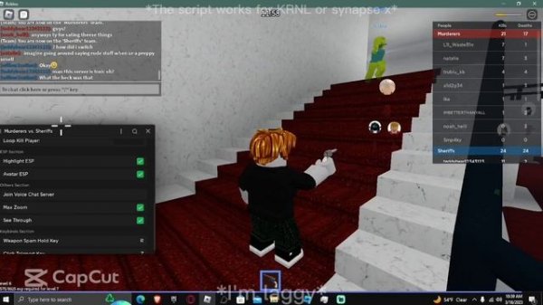 Murderer Vs Sheriff Roblox Script