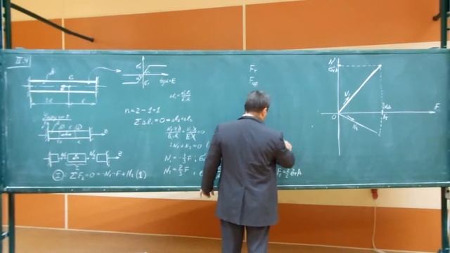 Сопротивление материалов. C-04 (упруго-пластический стержень, растяжение/сжатие). смотреть онлайн