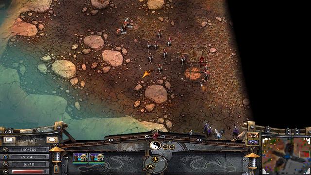 Battle Realms: Zen Edition | 2v2 | Serpent & Dragon vs Dragon and Lotus | Watering Hole | 1.58.1 смотреть онлайн