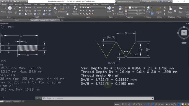 How to make a Hex Bolt M16 X 2.0 mm смотреть онлайн
