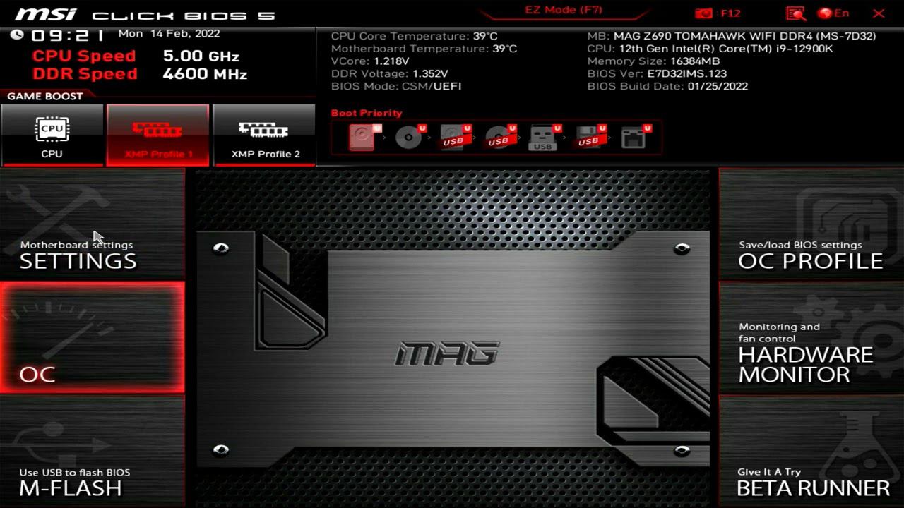 MSI MAG Z690 TOMAHAWK WIFI DDR4