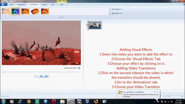 Windows Live Movie Maker- Visual Effects & Video Transitions смотреть онлайн