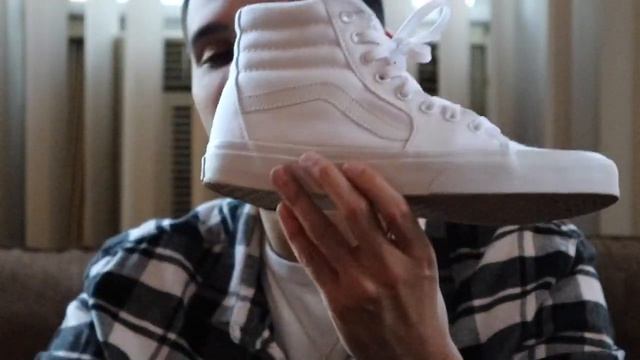 VANS SK8 HI "WHITE" REVIEW + ON FEET смотреть онлайн