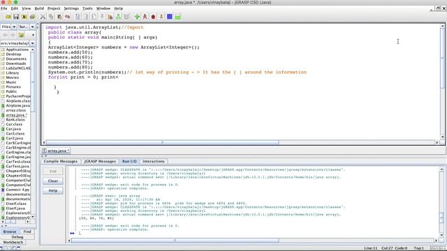 Printing ArrayList in java смотреть онлайн