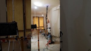 Шлифовка потолков жирафом.