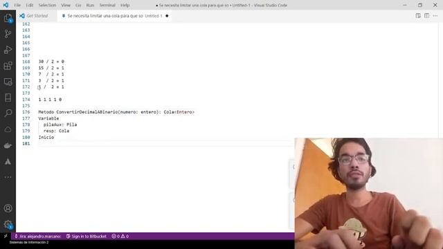 Datos 3 - Pilas (ejercicio decimal a binario) смотреть онлайн