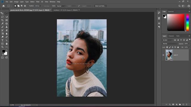 #Photoshop tutorial in tamil #photoshop selection tool #Part 1.#Rectangular marquee tool.. смотреть онлайн
