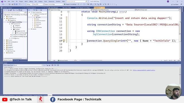C# Dapper: How to insert, return Id or whole record in single query смотреть онлайн