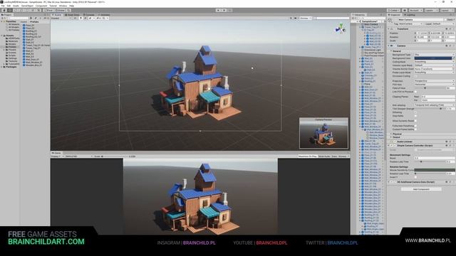 MODULAR Low Poly HOUSE (Speed Modeling) Blender to Unity | 3d Game Asset | Game-ready (Part 5) смотреть онлайн